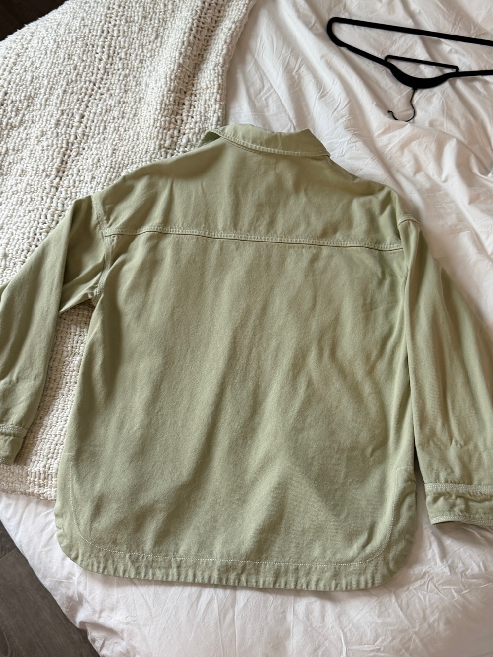 Sage green Helsa Shacket - Picture 3 of 6